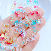 100 gab. Jauns, gudrs mini 5 * 10 mm krāsainas rozes, plakana aizmugure, sveķi