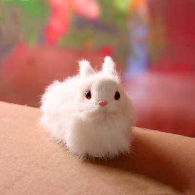 Velykų triušio puošmena Namų zuikiui Realistiškos pliušinės gyvulių figūrėlės, tikroviškos miniatiūrinės modelio gimtadienio dekoro dovanos