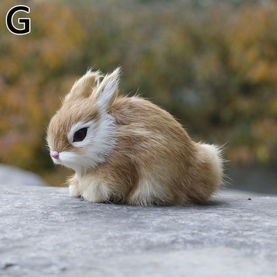 Velykų triušio puošmena Namų zuikiui Realistiškos pliušinės gyvulių figūrėlės, tikroviškos miniatiūrinės modelio gimtadienio dekoro dovanos