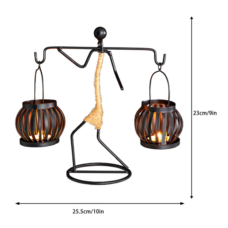Āfrikas sieviešu svečturis Dekoratīvs vintage svečturis Metāla svečturi Statīvs Dekoratīvs galda vidusdaļa guļamistabai