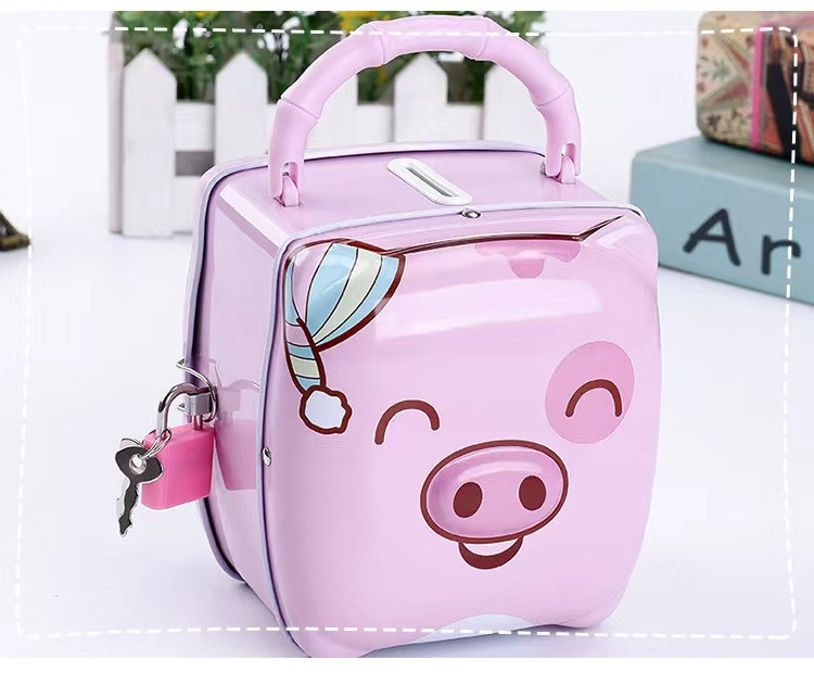 Jauka cūciņa banka monētu banka meitenēm un zēniem Vidēja izmēra jaukas cūciņas monētu glabāšanai Praktiskas dāvanas dzimšanas dienā