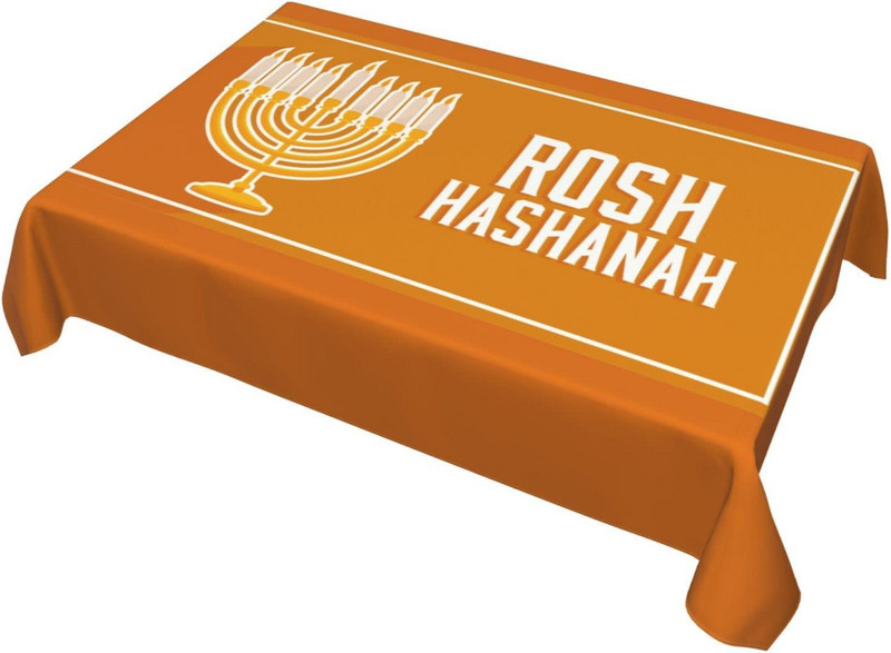 Rosh Hashanah taisnstūra galdauts svētku ballīšu rotājumi Shana Tova ūdensizturīgs grumbu galda pārklājs virtuves galda dekorēšanai