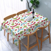 Rosh Hashanah Αδιάβροχο τραπεζομάντιλο Διακόσμηση τραπεζιού κουζίνας Rosh Hashanah Ορθογώνιο τραπεζομάντιλο Διακοσμήσεις για γιορτινό πάρτι