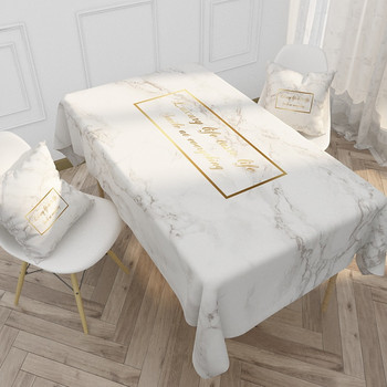 Nordic Marble Rectangle Τραπεζομάντιλο Κουζίνας Διακόσμηση Τραπεζαρίας Επαναχρησιμοποιήσιμα αδιάβροχα καλύμματα τραπεζιών για διακόσμηση γάμου πάρτι