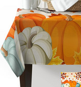 Rudens Pateicības dienas kļavu lapu ķirbju svētku ballīšu dekors Atkārtoti lietojams ūdensizturīgs galdauts virtuves pusdienu galda dekors