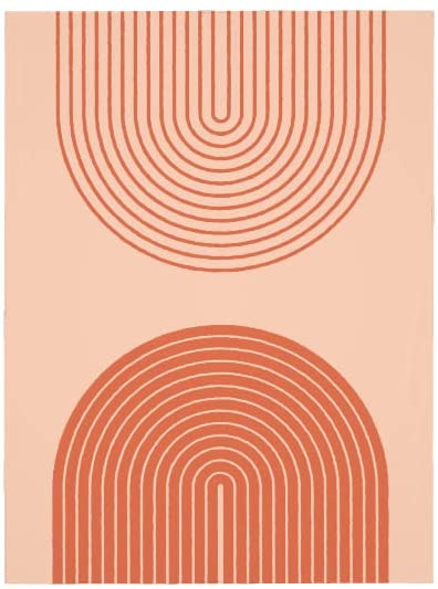 Mūsdienu Boho terakotas krāsas varavīksnes galdauti svētku ballīšu noformējums Taisnstūra ūdensnecaurlaidīgs galdauts ēdamistabas dekorēšanai