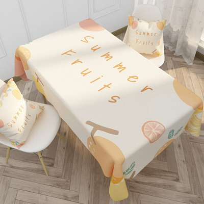 Vasaras augļu sērijas Taisnstūra galdauts svētku ballīšu rotājumi Ūdensizturīgs atkārtoti lietojams galdauts virtuves pusdienu galda dekorēšanai