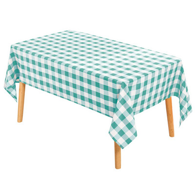 Față de masă în carouri cu apă și alb Decoratiuni pentru petreceri de vacanță Față de masă rezistentă la șifonare pentru decorarea mesei de bucătărie