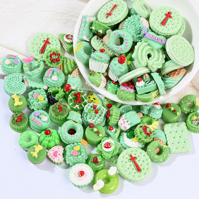10 komada Smole Privjesci Kuglice Dodaci Kawaii Cabochon DIY Torta Biskvit Simulacija Sladoleda Hrana Voće Telefon Naljepnica Pomiješane boje