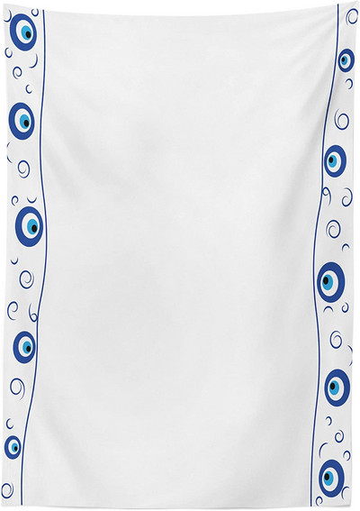 Jūras okeāna tematikas modes ūdensnecaurlaidīgs galdauts kāzu dekors Taisnstūra galda pārklājs svētku ballītes virtuves dekoru aksesuāri