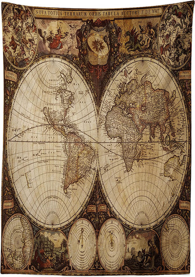 Jūras okeāna tematikas modes ūdensnecaurlaidīgs galdauts kāzu dekors Taisnstūra galda pārklājs svētku ballītes virtuves dekoru aksesuāri