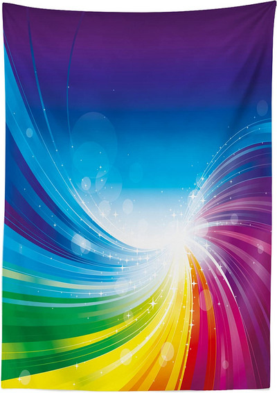 Jūras okeāna tematikas modes ūdensnecaurlaidīgs galdauts kāzu dekors Taisnstūra galda pārklājs svētku ballītes virtuves dekoru aksesuāri