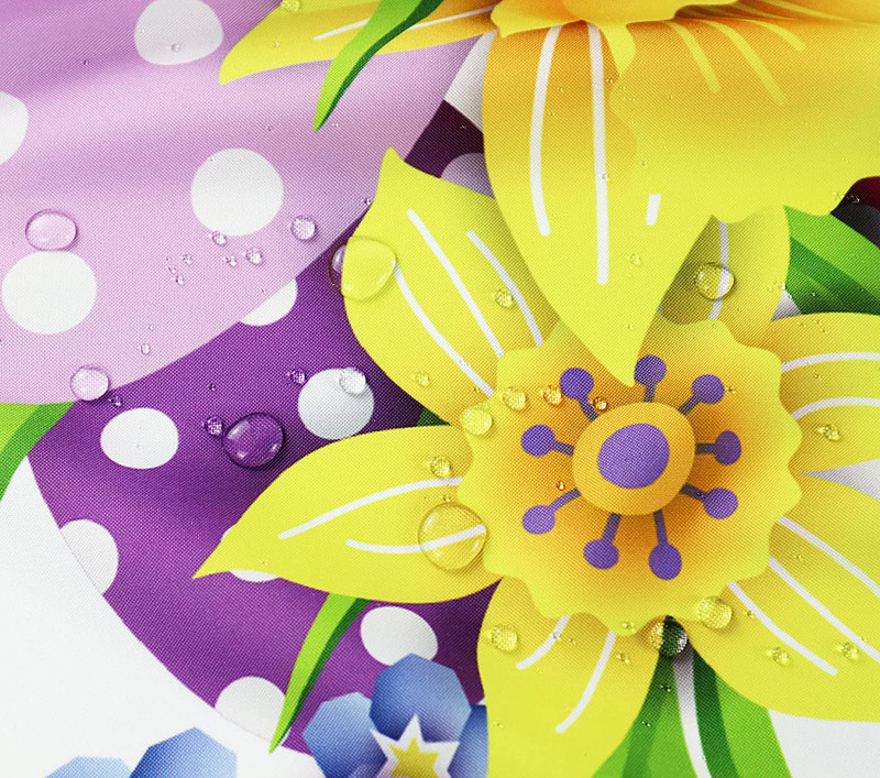 Velykų kiaušinių vandeniui atspari staltiesė šventinių vakarėlių papuošimai Pavasario gėlių drugelių stalo dangtis namų virtuvės valgomojo dekoravimui