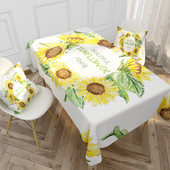 Vasaros citrinos vaisių stačiakampio staltiesės virtuvės stalo dekoravimas Daugkartinio naudojimo vandeniui atspari staltiesė Šventinis vakarėlio vestuvių dekoravimas