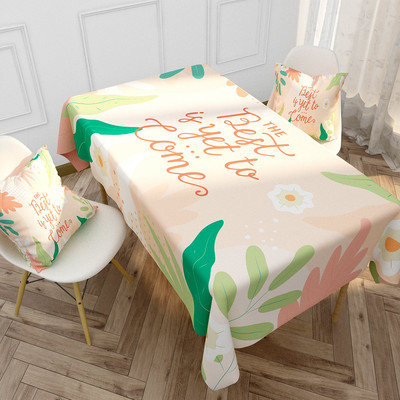 Vasaros citrinos vaisių stačiakampio staltiesės virtuvės stalo dekoravimas Daugkartinio naudojimo vandeniui atspari staltiesė Šventinis vakarėlio vestuvių dekoravimas