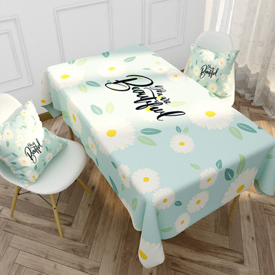 Vasaros citrinos vaisių stačiakampio staltiesės virtuvės stalo dekoravimas Daugkartinio naudojimo vandeniui atspari staltiesė Šventinis vakarėlio vestuvių dekoravimas