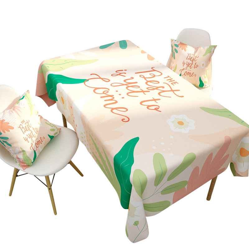 Vasaros citrinos vaisių stačiakampio staltiesės virtuvės stalo dekoravimas Daugkartinio naudojimo vandeniui atspari staltiesė Šventinis vakarėlio vestuvių dekoravimas