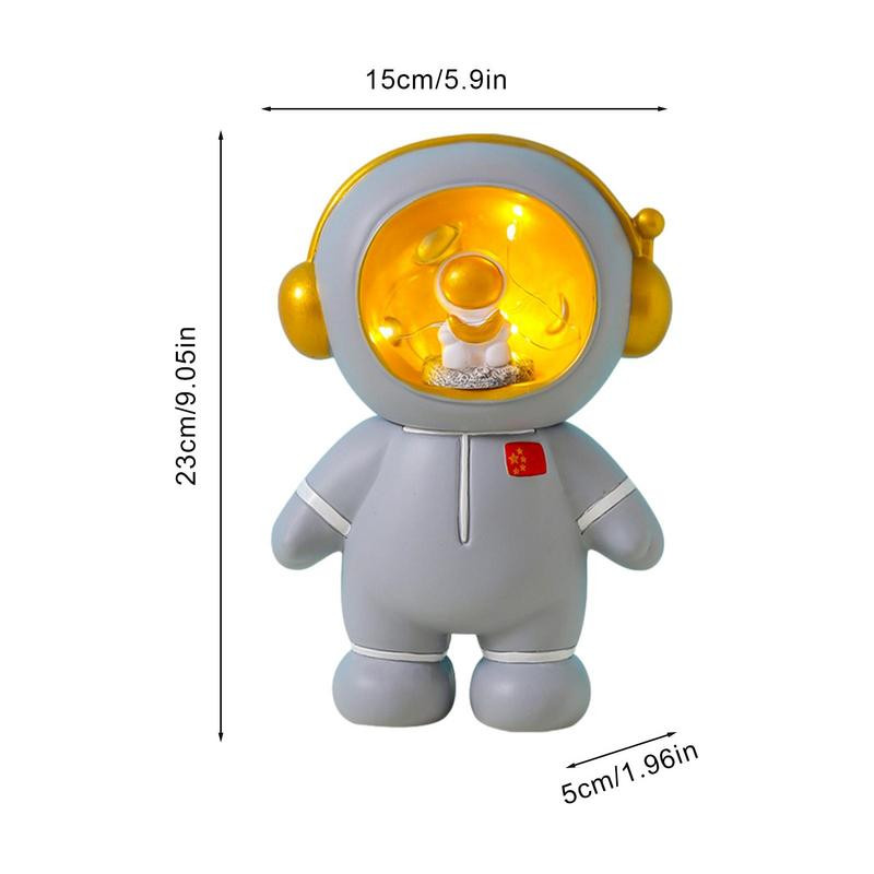 JAUNA Astronaut LED Night Light Desktop Astronaut Lamp Nakts gaismas galda lampa Guļamistabas istabas dekorēšanai Dekoratīva cūciņa banka
