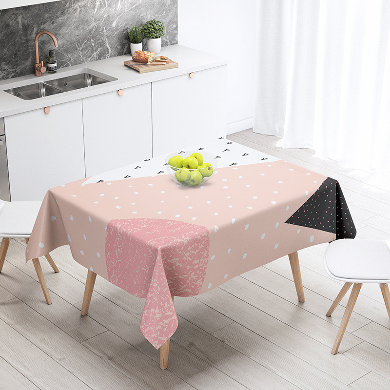 Viegls, grezns Eiropas galdauts, ūdensnecaurlaidīgs galda paklājs Taisnstūra pusdienu galds rakstāmgalds tējas galda pārklājs kāzu dekors mājas dekors