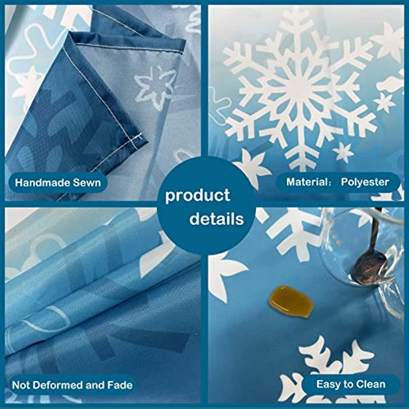 Kék fehér hópehely dekoráció terítő karácsonyi ünnep Téli csodaország Fagyott parasztház piknik kemping buli asztaldísz