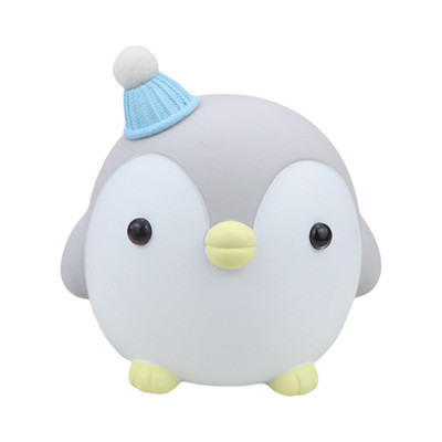 Pingvīnu cūciņa banka bērniem naudas kaste, radoša galda mini rotaļlietas, dzīvnieku monētas, jaukas vinila dekoratīvas mazas meitenes