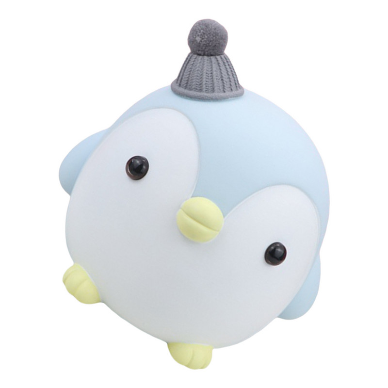 Pingvīnu cūciņa banka bērniem naudas kaste, radoša galda mini rotaļlietas, dzīvnieku monētas, jaukas vinila dekoratīvas mazas meitenes