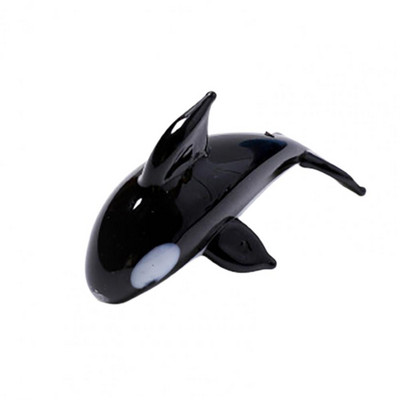 Mini jūros gyvūnų figūrėlės Rankų darbo stikliniai žudikų banginių papuošalai Mieli gyvi Orca Linksmos dovanos vaikams Namų akvariumo dekoravimo reikmenys