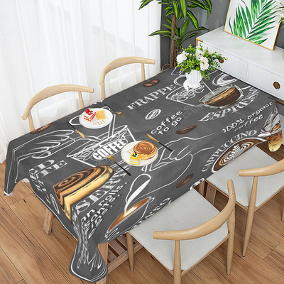 Kafijas raksts Modes galdauts Ūdensizturīgs pusdienu galds Kāzu ballīte Taisnstūrveida galdauts Svētku virtuves dekoru aksesuāri