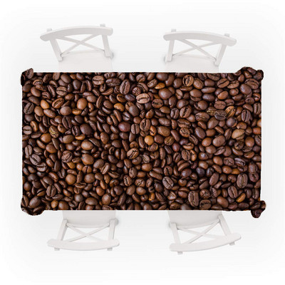 Kafijas raksts Modes galdauts Ūdensizturīgs pusdienu galds Kāzu ballīte Taisnstūrveida galdauts Svētku virtuves dekoru aksesuāri