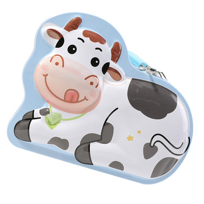 1 бр. Прекрасна кутия за спестяване на млечна крава Касичка Тенекиена кутия за пари Резервоар за съхранение на пари