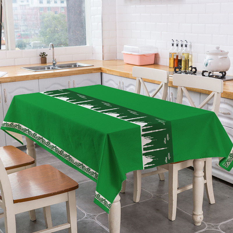 Musulmaņu islāma galdauts Halal ūdensnecaurlaidīgs galdauts.