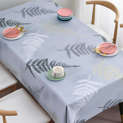 Vienkāršs margrietiņas galdauts Taisnstūrveida ūdensnecaurlaidīgs pusdienu galds Kāzu ballīte Taisnstūra galdauts Mājas virtuves dekoru aksesuāri