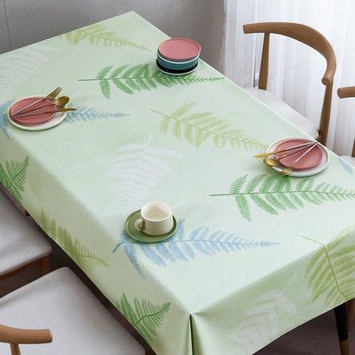 Vienkāršs margrietiņas galdauts Taisnstūrveida ūdensnecaurlaidīgs pusdienu galds Kāzu ballīte Taisnstūra galdauts Mājas virtuves dekoru aksesuāri