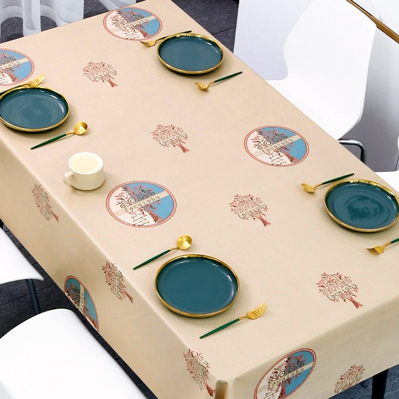 Vienkāršs margrietiņas galdauts Taisnstūrveida ūdensnecaurlaidīgs pusdienu galds Kāzu ballīte Taisnstūra galdauts Mājas virtuves dekoru aksesuāri