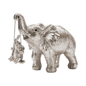 Veiksmes galds Ziloņa statuja figūriņa grāmatu plauktam Sveķu mājas dekors Dzīvojamās istabas Dzīvnieki Kolekcionējami Biroja Mamma Dāvanas Ornaments