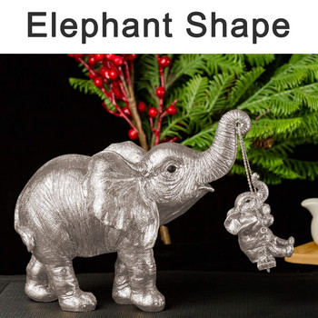 Καλή τύχη Επιτραπέζιο άγαλμα ελέφαντα Φιγούρα για Βιβλιοθήκη Ρητίνη Σπίτι Διακόσμηση Σαλόνι Ζώο Συλλεκτικό Γραφείο Μαμά Δώρα Στολίδι