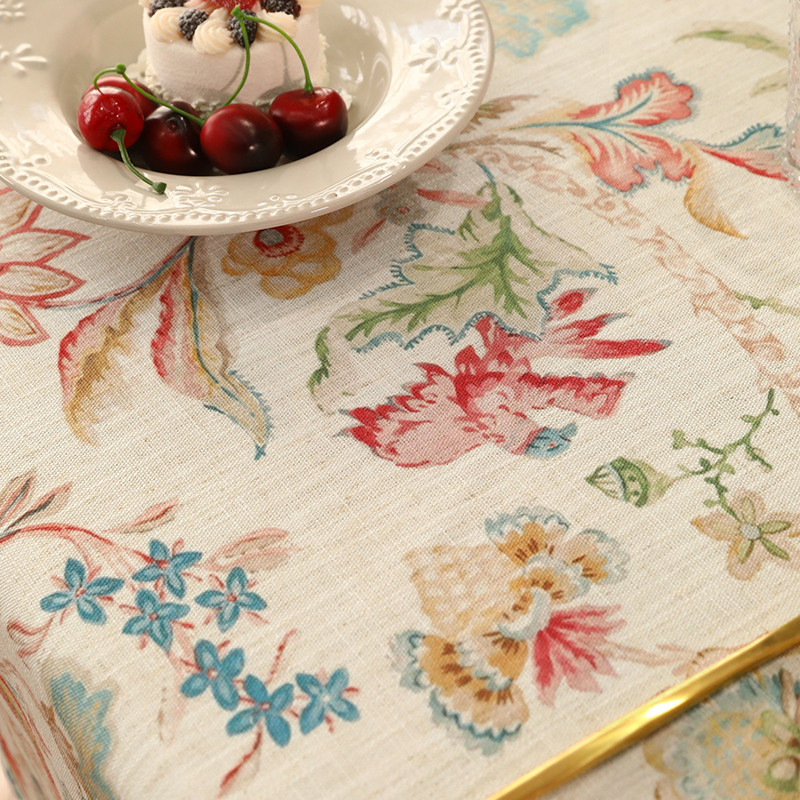 Mūsdienīgs mājas dekors Ūdensizturīgs pusdienu galdauts Viegls luksusa Eiropas taisnstūrveida galdauts Senior Sense kāzu dekors