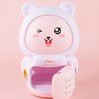 Cute Bear Piggy Bank for Children Κινούμενα σχέδια Εξοικονόμησης Ποτ Ηλεκτρονικό Κουτί αποθήκευσης Κέρματα Εξοικονόμηση μετρητών Animal Diy Creative Money Saving Box
