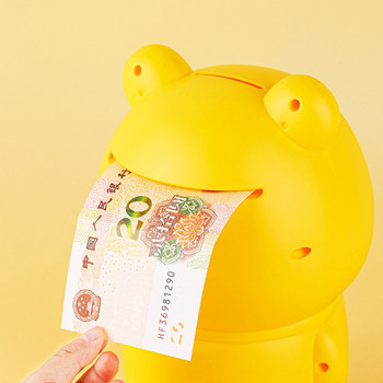 Cute Bear Piggy Bank for Children Κινούμενα σχέδια Εξοικονόμησης Ποτ Ηλεκτρονικό Κουτί αποθήκευσης Κέρματα Εξοικονόμηση μετρητών Animal Diy Creative Money Saving Box