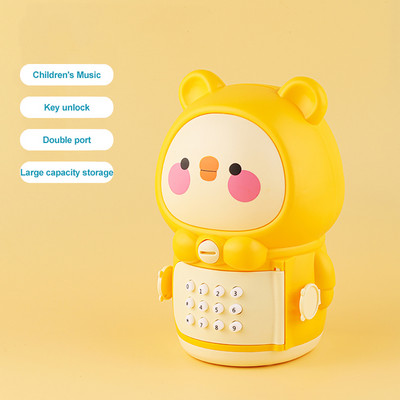 Jauka Lāča cūciņa banka bērniem Multfilmu krājkaste Elektroniskā glabāšanas kaste Monētu naudas taupītājs Dzīvnieks Diy Radoša naudas taupīšanas kaste