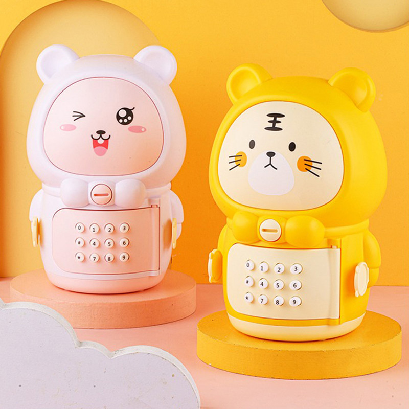 Jauka Lāča cūciņa banka bērniem Multfilmu krājkaste Elektroniskā glabāšanas kaste Monētu naudas taupītājs Dzīvnieks Diy Radoša naudas taupīšanas kaste