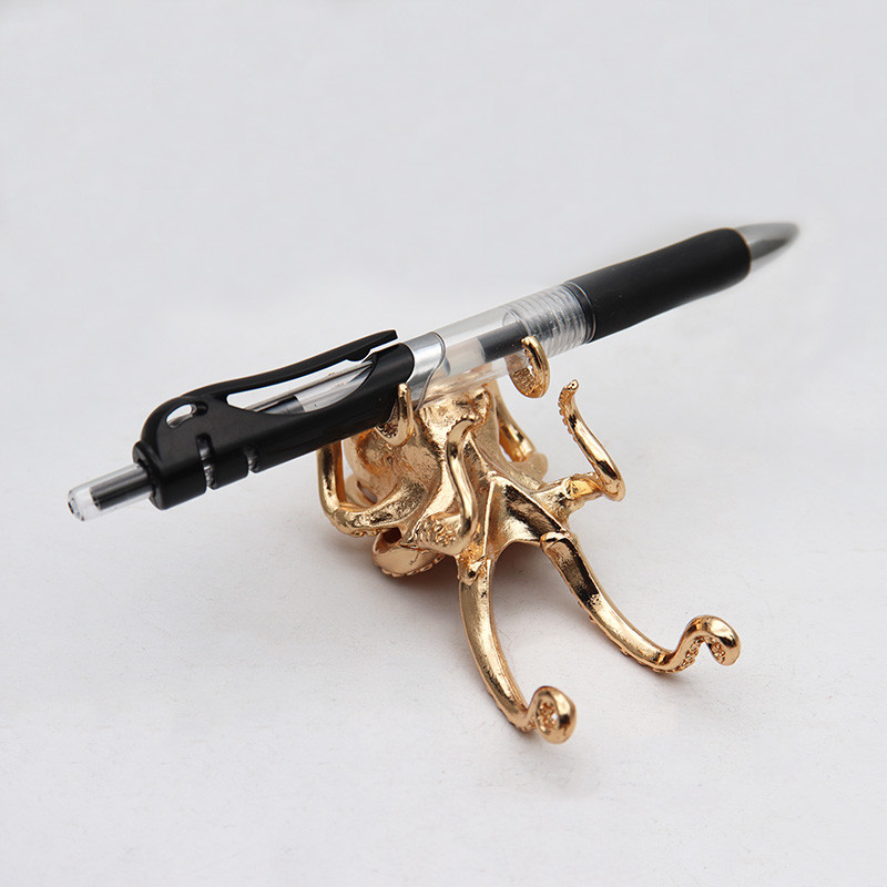 Metāla astoņkājis sēpija figūriņas statujas rakstāmgalda statīvs telefonam kronšteins pildspalva briļļu turētājs auto rotājumi mājas dekori