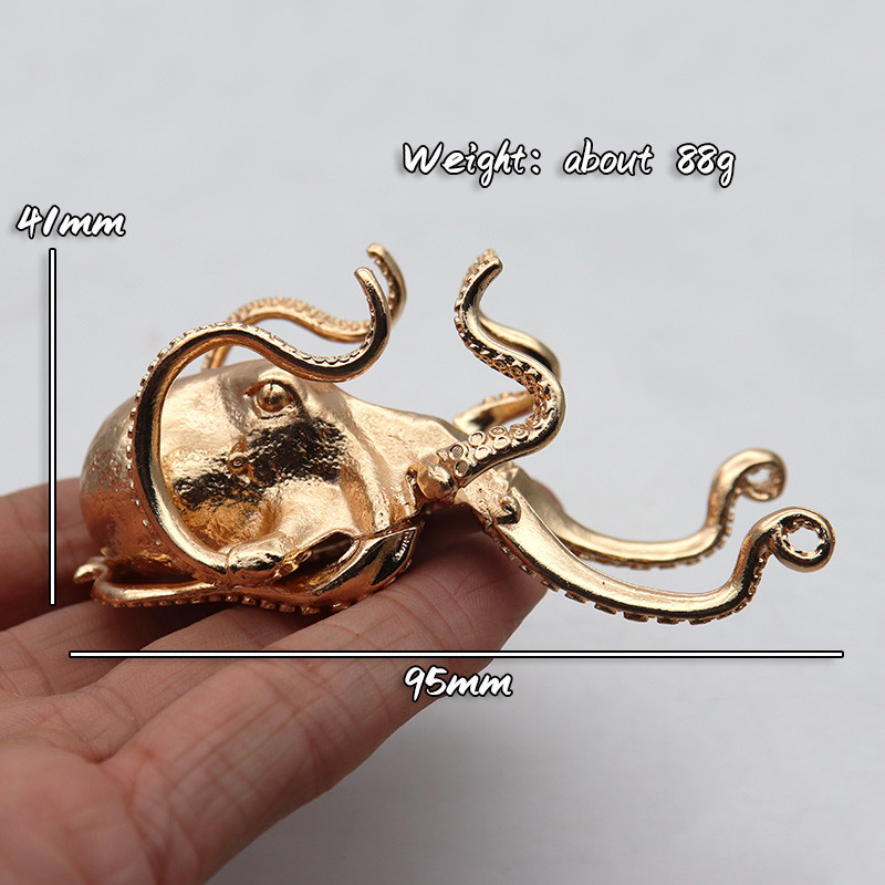 Metāla astoņkājis sēpija figūriņas statujas rakstāmgalda statīvs telefonam kronšteins pildspalva briļļu turētājs auto rotājumi mājas dekori