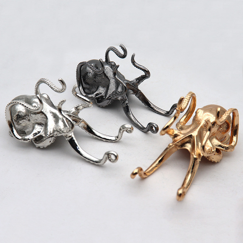 Metāla astoņkājis sēpija figūriņas statujas rakstāmgalda statīvs telefonam kronšteins pildspalva briļļu turētājs auto rotājumi mājas dekori