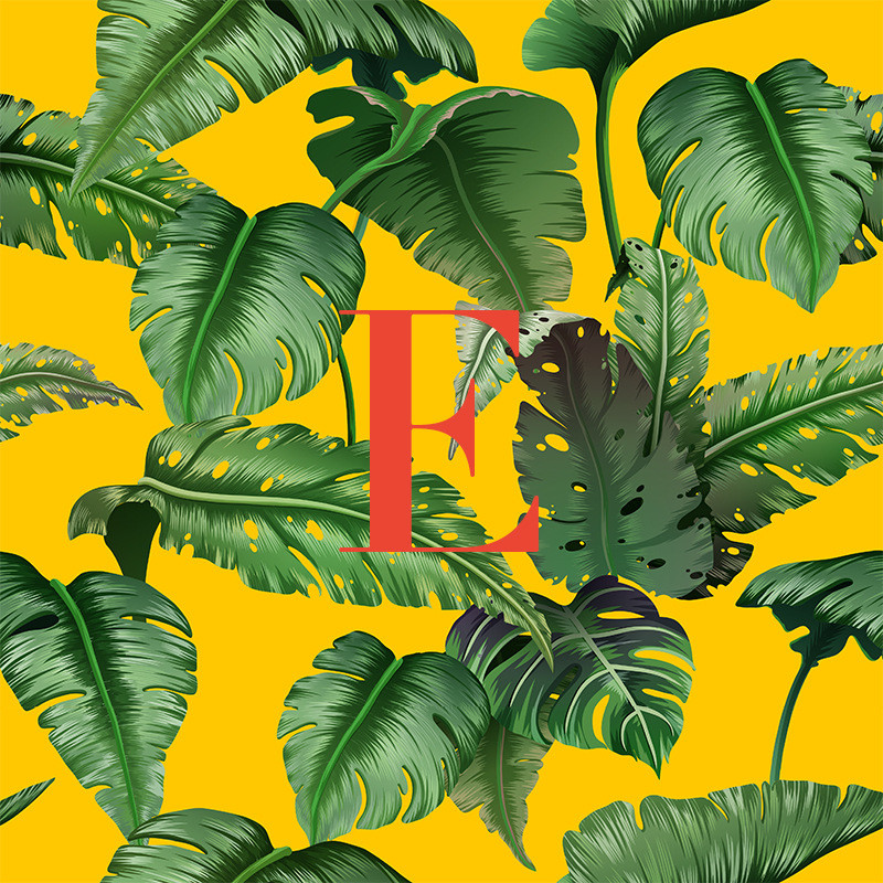 Trópusi pálma banánlevél mintás nyomtatási terítő divat tartós esküvői asztalterítő ünnepi parti konyhai dekorációs kiegészítők