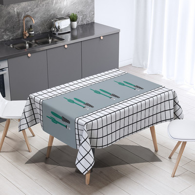 Ziemeļu stila taisnstūra rūtains rakstāmgalda audums tējas galdauts rakstāmgalds studentiem galda paklājiņš ēdamistabas galdauts pusdienu galds mājas dekors