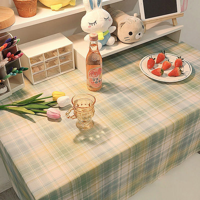 Vienkāršs modes rūtains rakstāmgalda audums tējas galdauts rakstāmgalds studentiem galda paklājs ēdamistabas galdauts pusdienu galds mājas dekors