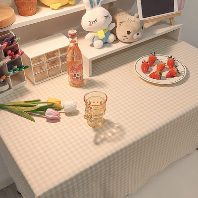 Vienkāršs modes rūtains rakstāmgalda audums tējas galdauts rakstāmgalds studentiem galda paklājs ēdamistabas galdauts pusdienu galds mājas dekors