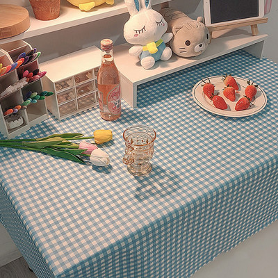 Vienkāršs modes rūtains rakstāmgalda audums tējas galdauts rakstāmgalds studentiem galda paklājs ēdamistabas galdauts pusdienu galds mājas dekors