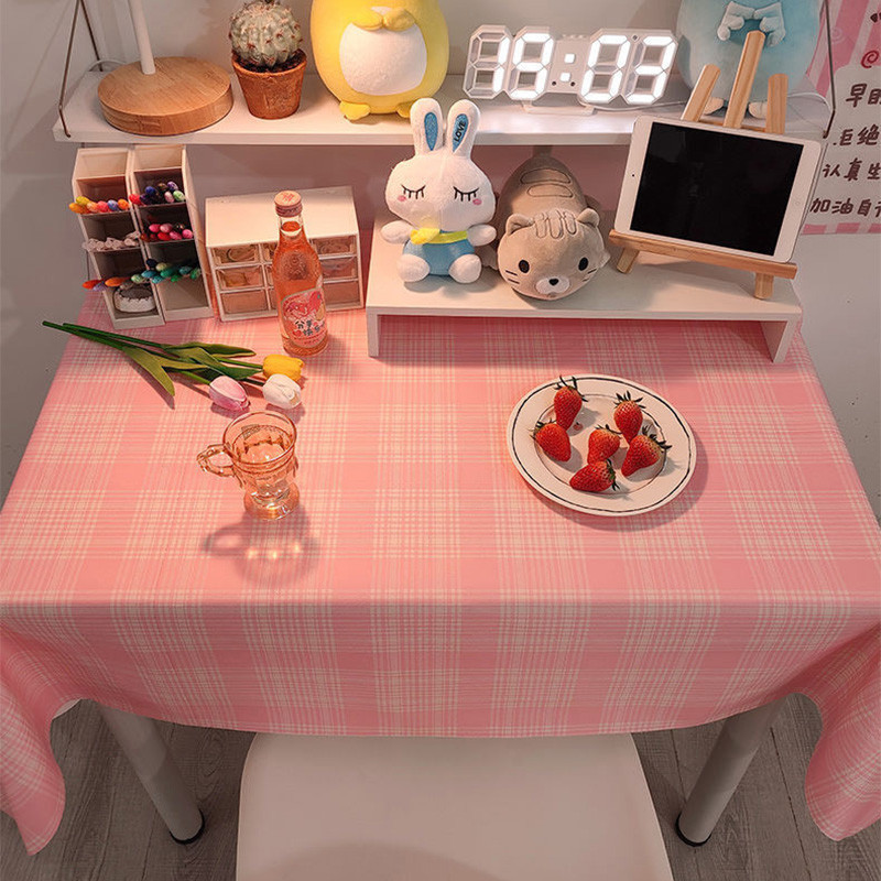 Vienkāršs modes rūtains rakstāmgalda audums tējas galdauts rakstāmgalds studentiem galda paklājs ēdamistabas galdauts pusdienu galds mājas dekors